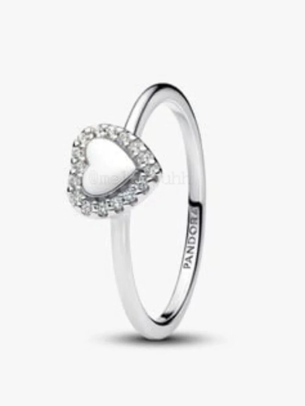 Pandora silver heart halo Ring